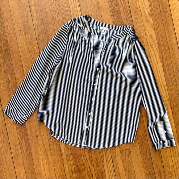 Joie Tops - Joie Striped Button Up Blouse sz L